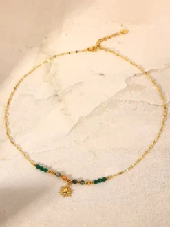 Necklace Colorful Beaded Sun Chic Trending Necklace