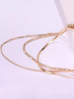 Necklace Multi-Layer Hip Hop Bright Chain Clothing Gift Necklace