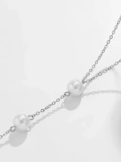 Necklaces Gold Metallic Metal Pearls Women's Jewelry