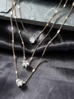 Necklace Water Drops Heart Star Stylish Necklace