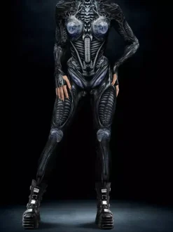 Neon Bodysuit Costumes Costumes 3D Digital Printing Uv Glow Bodysuit Catsuits & Zentai Halloween Cosplay Costume Polyester Halloween