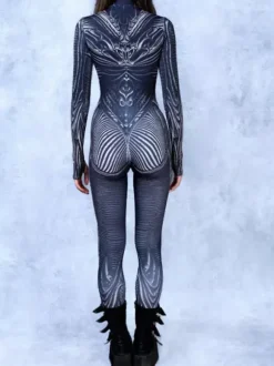 Neon Bodysuit Costumes Costumes 3D Digital Printing Uv Glow Bodysuit Catsuits & Zentai Halloween Cosplay Costume Polyester Halloween