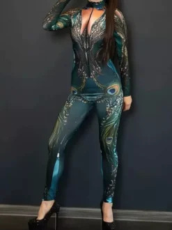 Neon Bodysuit Costumes Costumes 3D Digital Printing Uv Glow Bodysuit Catsuits & Zentai Halloween Cosplay Costume Polyester Halloween