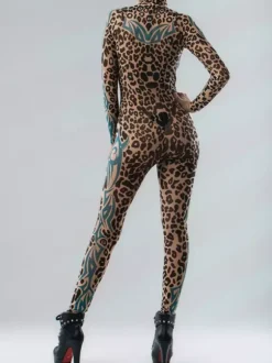 Neon Bodysuit Costumes Costumes 3D Digital Printing Uv Glow Bodysuit Catsuits & Zentai Halloween Cosplay Costume Polyester Halloween