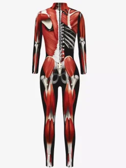 Neon Bodysuit Costumes Costumes 3D Digital Printing Uv Glow Bodysuit Catsuits & Zentai Halloween Cosplay Costume Polyester Halloween