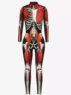 Neon Bodysuit Costumes Costumes 3D Digital Printing Uv Glow Bodysuit Catsuits & Zentai Halloween Cosplay Costume Polyester Halloween
