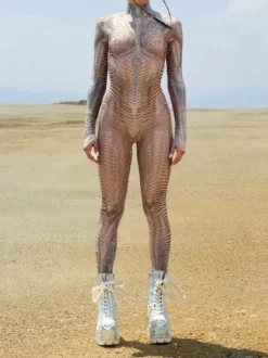 Neon Bodysuit Costumes Costumes 3D Digital Printing Uv Glow Bodysuit Catsuits & Zentai Halloween Cosplay Costume Polyester Halloween