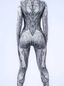 Neon Bodysuit Costumes Costumes 3D Digital Printing Uv Glow Bodysuit Catsuits & Zentai Halloween Cosplay Costume Polyester Halloween