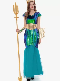 Neptune Halloween Costume Ancient Roman Greek Pharaoh Masquerade Cosplay