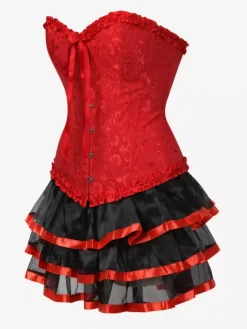 Night Out Dresses Corsets Burgundy Sleeveless Strapless Backless Summer Dress
