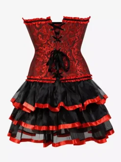 Night Out Dresses Corsets Burgundy Sleeveless Strapless Backless Summer Dress