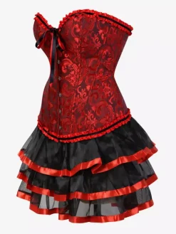 Night Out Dresses Corsets Burgundy Sleeveless Strapless Backless Summer Dress