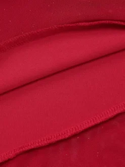Night Out Dresses Red Sleeveless Straps Neck Asymmetrical Summer Dress