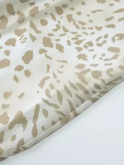 Night Out Dresses Leopard Polyester Leopard Print Sleeveless Halter Asymmetrical Summer Dress