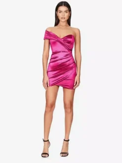 Night Out Dresses Rose Sleeveless V-Neck Irregular Summer Dress