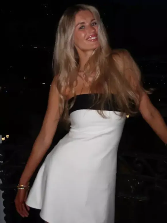 Night Out Dresses White Polyester Two-Tone Sleeveless Strapless Summer Dress