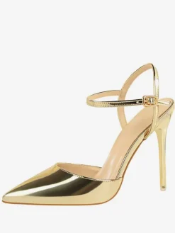 Nude High Heels Pointed Toe Slingback Pumps for Women