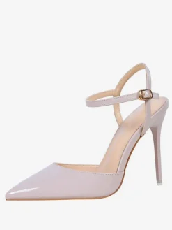 Nude High Heels Pointed Toe Slingback Pumps for Women