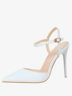 Nude High Heels Pointed Toe Slingback Pumps for Women
