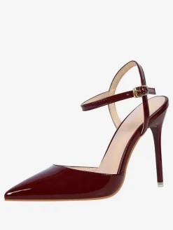 Nude High Heels Pointed Toe Slingback Pumps for Women