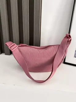 Nylon Crossbody Bag Crescent Shoulder Bag For Women 2026