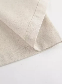 Oatmeal Linen Cotton Blend Women's Shirt Dress - Sleeveless Notched Lapel Long Dress With Pocket - Elegant Belted Summer Office Wear 2026