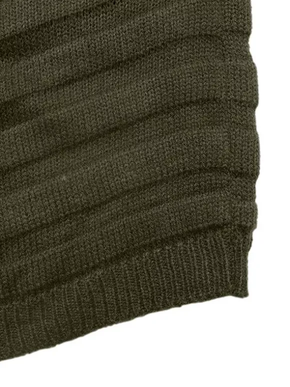 Off Shoulder Loose Fit Long Sleeve Knitted Sweater Top For Women 2026