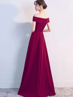 Off Shoulder Dresses Elegant Birthday Party Prom Cocktail Maxi Dress