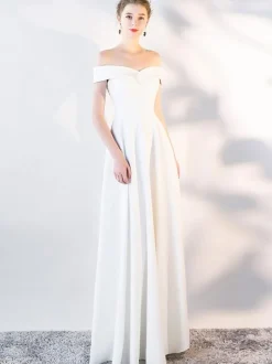 Off Shoulder Dresses Elegant Birthday Party Prom Cocktail Maxi Dress