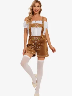 Oktoberfest Costumes Coffee Brown Women's Holiday Set