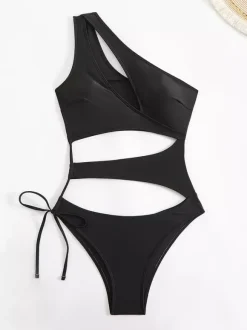 One-shoulder Cutout Monokini One-piece Swimsuit For Summer 2026