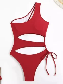 One-shoulder Cutout Monokini One-piece Swimsuit For Summer 2026