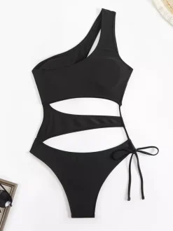 One-shoulder Cutout Monokini One-piece Swimsuit For Summer 2026