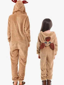 Onesie Kigurumi Pajamas Christmas Reindeer Kid Kigurumi Costumes