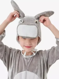 Onesie Pajamas Kigurumi Animal Halloween Kid's Polyester Hat Jumpsuit