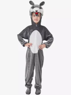 Onesie Pajamas Kigurumi Halloween Animal Kid's Polyester Jumpsuit