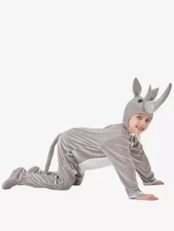 Onesie Kigurumi Pajamas Halloween Animal Kid's Polyester Hat Jumpsuit