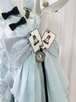Ouji Lolita Set Blue And White Plaid Lolita Jumpsuit And Shirt Coord Set