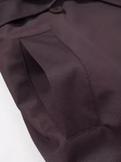 Oversized Trench Coat For Women - Chocolate Brown Chic Double Breasted Maxi Windbreaker - Spring Evening Out 2026