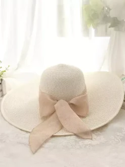 Oversized Brim Summer Straw Hat Sun Protection Foldable Beach Sun Hat For Women 2026