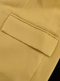 Oversized Suit And Wide-leg Pants 2 Piece Co-ord Set In Yellow For Autumn 2026