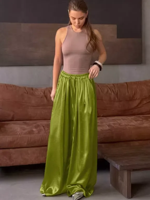 Pants Apricot Raised Waist Trousers