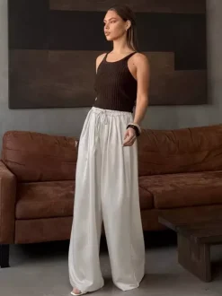 Pants Apricot Raised Waist Trousers