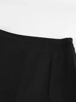 Pants Black Raised Waist Trousers