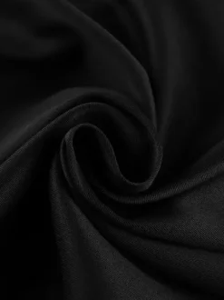Pants Black Raised Waist Trousers