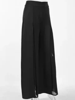 Pants Black Raised Waist Trousers