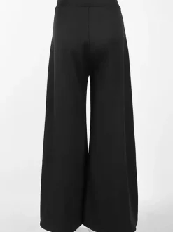 Pants Black Raised Waist Trousers