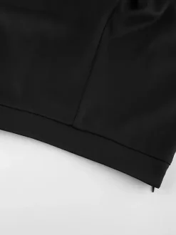 Pants Black Raised Waist Trousers