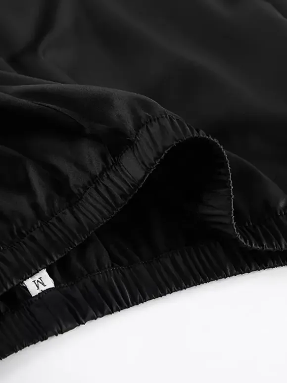 Pants Black Raised Waist Trousers