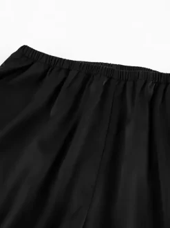 Pants Black Raised Waist Trousers